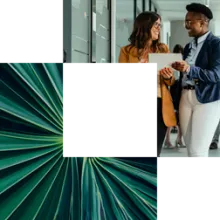 Cornerstone image showing palm leaf and AI consultants Cornerstone image showing palm leaf and AI consultants