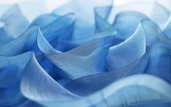 abstract blue ribbons representing AI possibilities