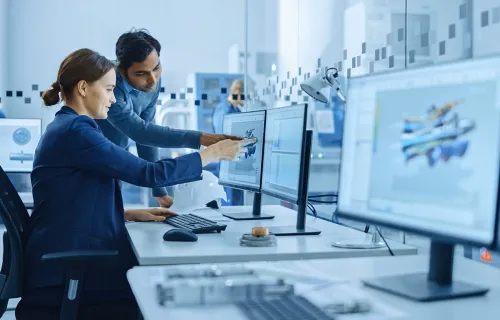 Professionals on discussion