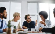 Consultants dicussing IDC MarketScape