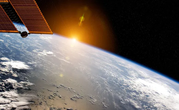 satellite above earth