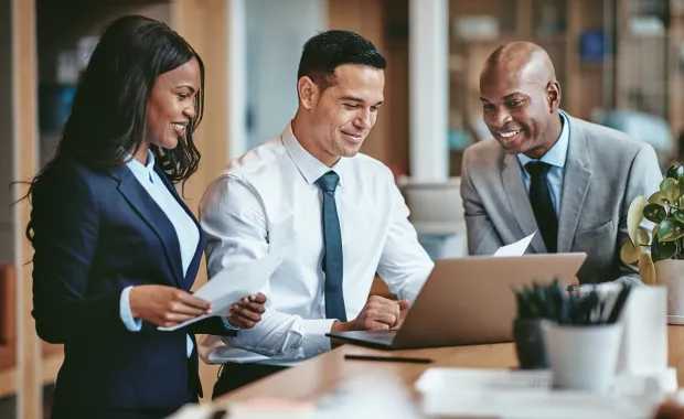 Colleagues collaborating